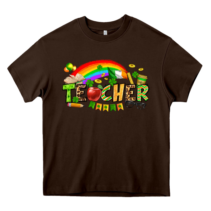 St. Patrick's Day Teacher Heavy Core Tee by OliviaCreatesArt | Teevron