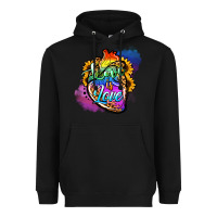 Black love is love pride Heavyweight Hoodie - Jasminsmagicworld