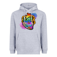Heather Grey love is love pride Heavyweight Hoodie - Jasminsmagicworld