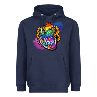 Navy love is love pride Heavyweight Hoodie - Jasminsmagicworld