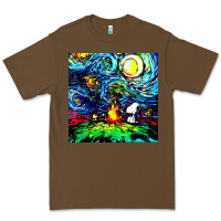 Cacao starry night print van gogh parody Premium Tee - artisFamous