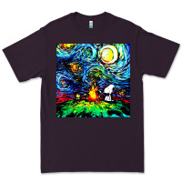 Plum starry night print van gogh parody Premium Tee - artisFamous