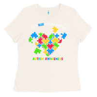 Bone Wear Blue For My Brother Autism Ladies Tee - CowhideDigitalArt