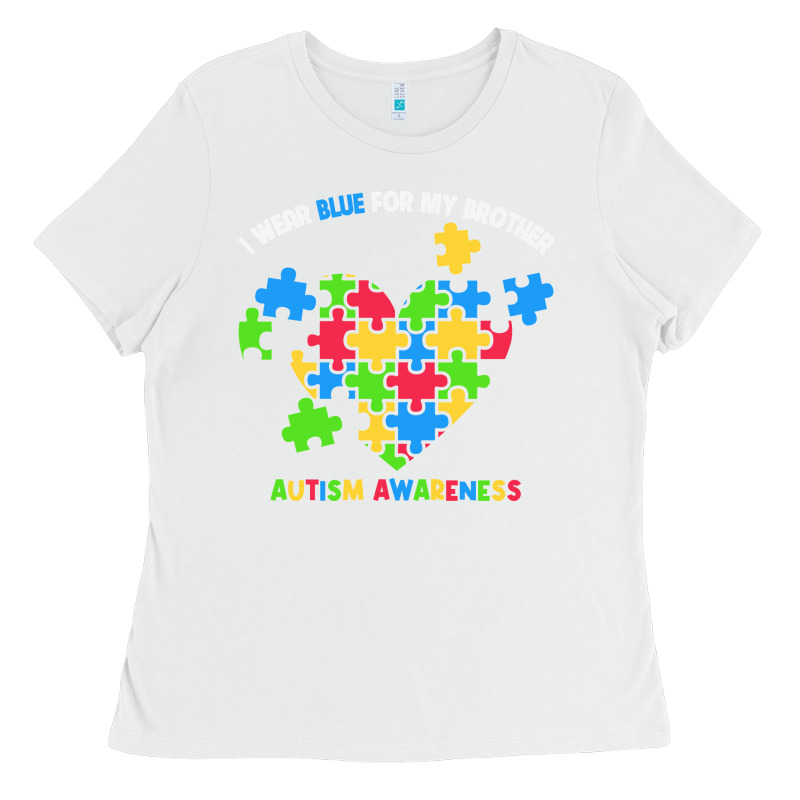 Wear Blue For My Brother Autism Ladies Tee by CowhideDigitalArt | Teevron