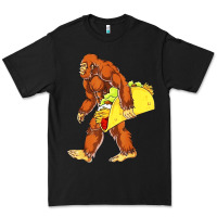 Black bigfoot carrying taco Premium Tee - artisFamous