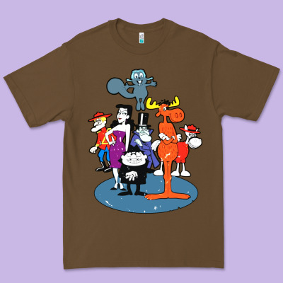Rocky & Bullwinkle And Friends Premium Tee Designed By Artisfamous