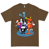 Cacao rocky & bullwinkle and friends Premium Tee - artisFamous