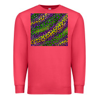 Cardinal mardi gras leopard background Premium Sweatshirt - RanaPortraitStore