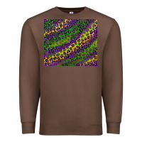 Chestnut mardi gras leopard background Premium Sweatshirt - RanaPortraitStore