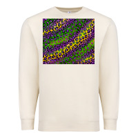 Sandshell mardi gras leopard background Premium Sweatshirt - RanaPortraitStore