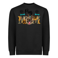 Black western pug mom Heavyweight Sweatshirt - RanaPortraitStore