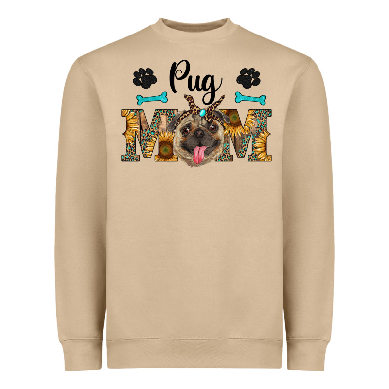 Western Pug Mom Heavyweight Sweatshirt by RanaPortraitStore | Teevron