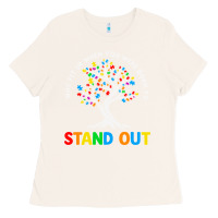 Bone Why Fit In Autism Awareness Ladies Tee - CowhideDigitalArt