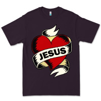 Plum jesus love Premium Tee - artisFamous