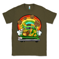 Army Green St. Patrick's Day truck Classic Tee - OliviaCreatesArt