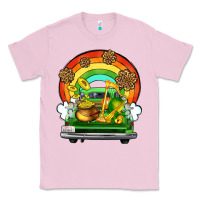 Bubblegum Pink St. Patrick's Day truck Classic Tee - OliviaCreatesArt