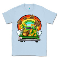 Dusty Blue St. Patrick's Day truck Classic Tee - OliviaCreatesArt