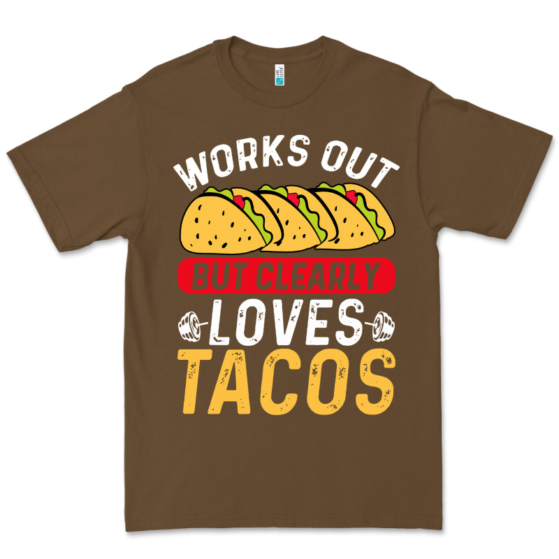 Tacos Work Out Gym Gift Classic Premium Tee by artisFamous | Teevron