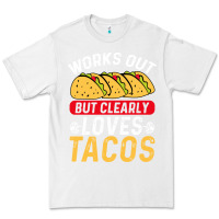 White tacos work out gym gift classic Premium Tee - artisFamous