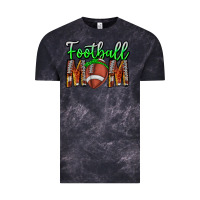 Cloud Black football mom Vintage Tee - CowhideDigitalArt