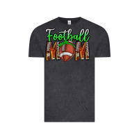 Vintage Black football mom Vintage Tee - CowhideDigitalArt