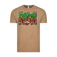 Vintage Coffee football mom Vintage Tee - CowhideDigitalArt