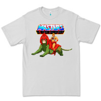 Dove Grey he man and battle cat Premium Tee - artisFamous