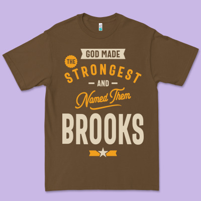 Brooks Personalized Name Birthday Gift Premium Tee Designed By Artisfamous