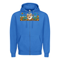 True Royal western corgi dog Zipper Hoodie - Jasminsmagicworld