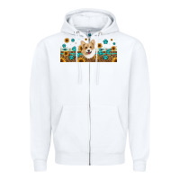 White western corgi dog Zipper Hoodie - Jasminsmagicworld