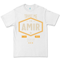 White Amir Personalized Name Birthday Gift Premium Tee - artisFamous