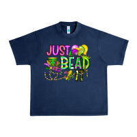 Navy Just Bead it Urban Heavy Tee - CowhideDigitalArt