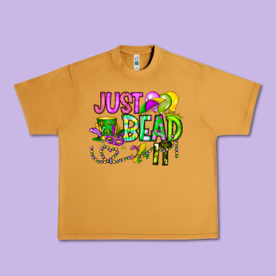Just Bead It Urban Heavy Tee Designed By Cowhidedigitalart