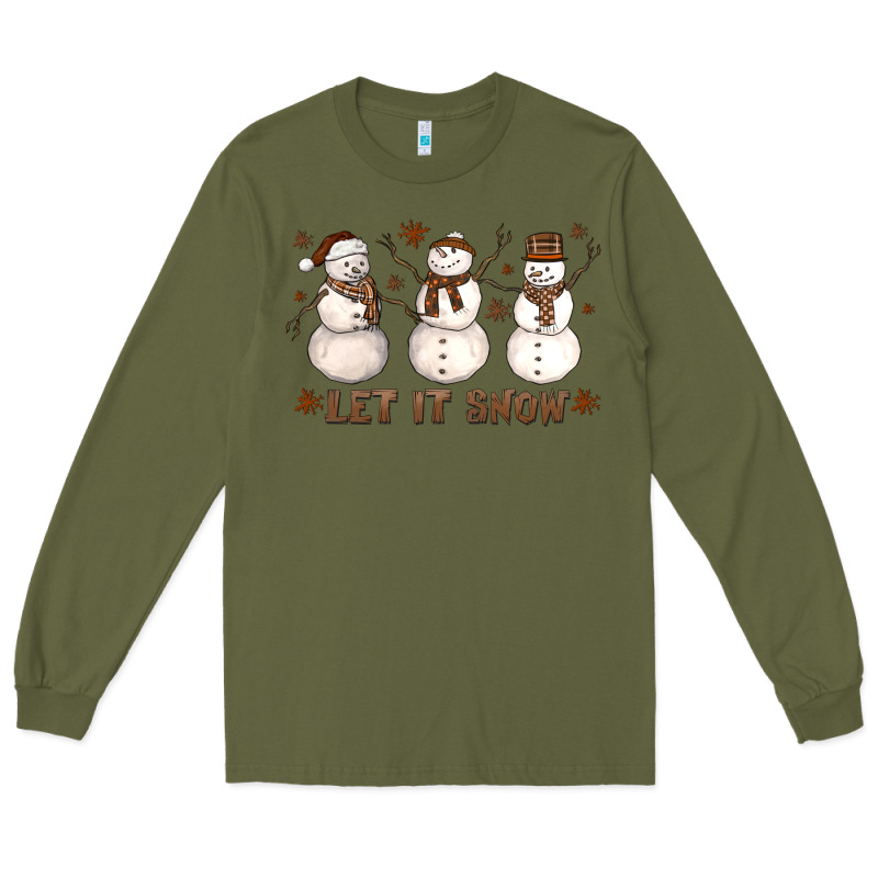 Let It Snow Snowmen Long Sleeve Tee by LillyAllenDesigns | Teevron