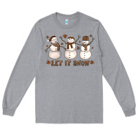 Heather Grey Let It Snow Snowmen Long Sleeve Tee - LillyAllenDesigns