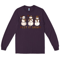 Plum Let It Snow Snowmen Long Sleeve Tee - LillyAllenDesigns