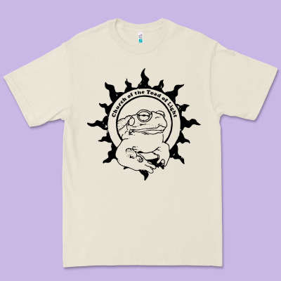 Church Of The Toad Of Light Psychedelic Frog Premium Tee Designed By Artisfamous