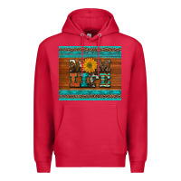 Cardinal mom life leopard cowhide turquoise aztec Premium Hoodie - Artiststas