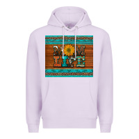 Lilac mom life leopard cowhide turquoise aztec Premium Hoodie - Artiststas