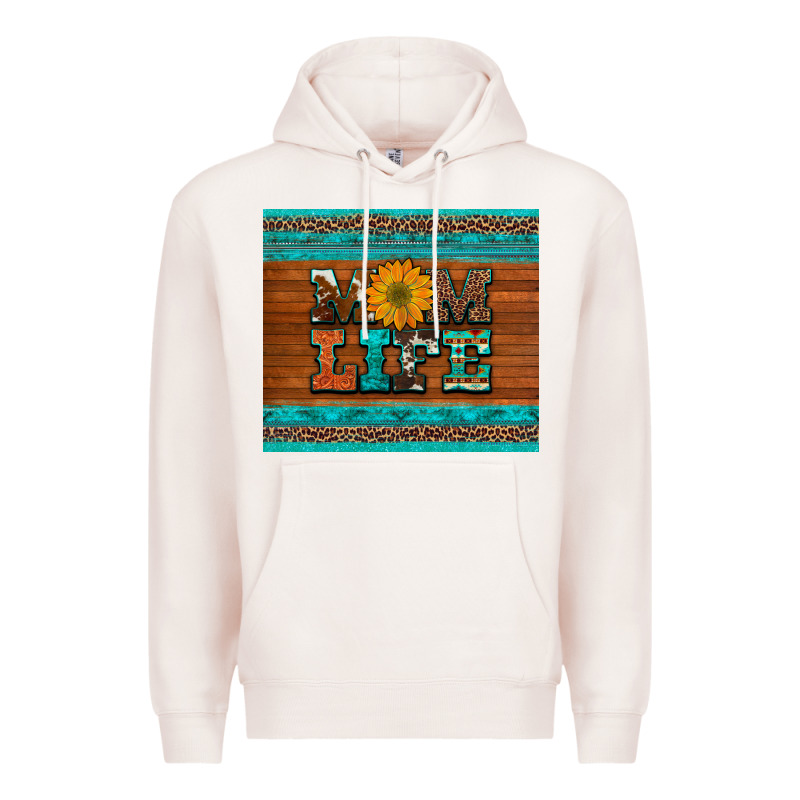 Mom Life Leopard Cowhide Turquoise Aztec Premium Hoodie by Artiststas | Teevron