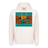 Pale Pink mom life leopard cowhide turquoise aztec Premium Hoodie - Artiststas