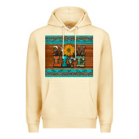 Pina Colada mom life leopard cowhide turquoise aztec Premium Hoodie - Artiststas