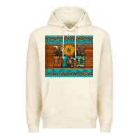 Sandshell mom life leopard cowhide turquoise aztec Premium Hoodie - Artiststas