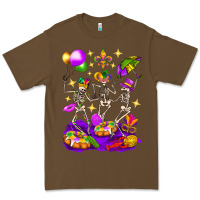 Cacao Mardi Gras Skeletons Premium Tee - BundleAndBundleShop