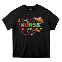 Black Cinco de mayo Nurse Heavy Core Tee - FaDigitalArtStudio
