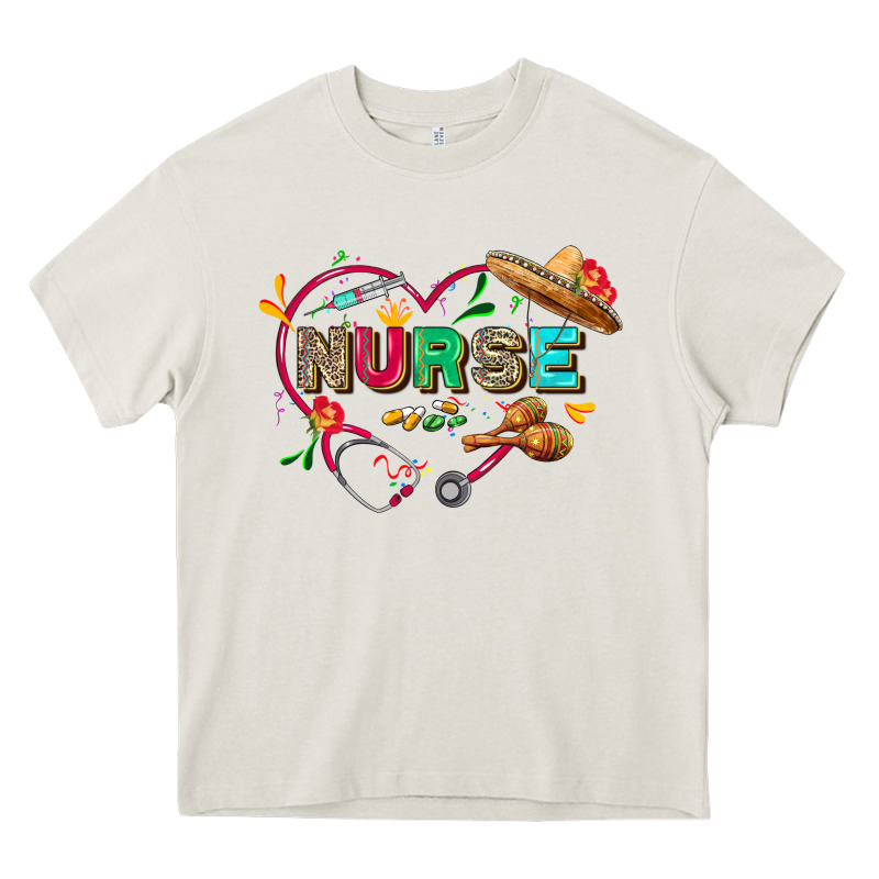 Cinco De Mayo Nurse Heavy Core Tee by FaDigitalArtStudio | Teevron