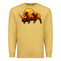 Antique Gold western bison Premium Sweatshirt - Jasminsmagicworld