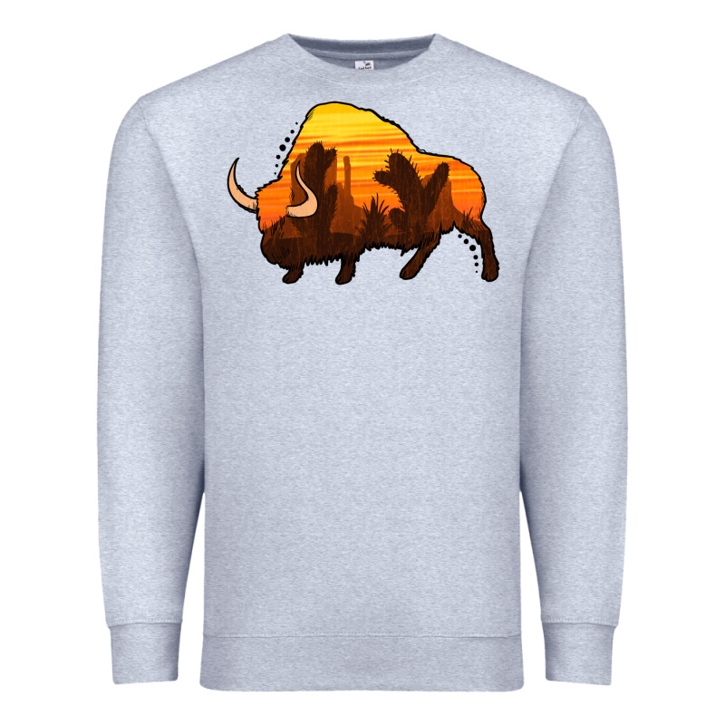 Western Bison Premium Sweatshirt by Jasminsmagicworld | Teevron
