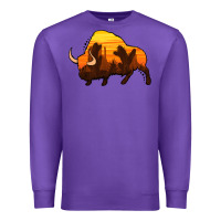 Purple western bison Premium Sweatshirt - Jasminsmagicworld