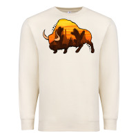 Sandshell western bison Premium Sweatshirt - Jasminsmagicworld